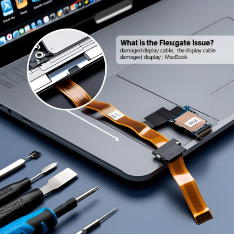 What is the Flexgate issue on MacBook?