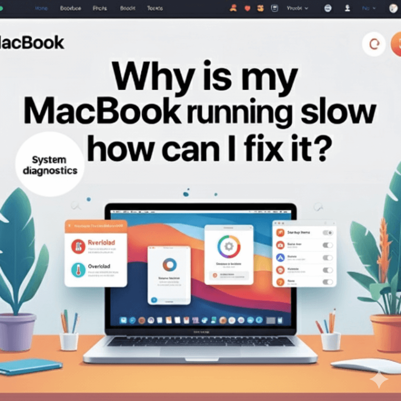 Why is my MacBook running slow and how can I fix it?